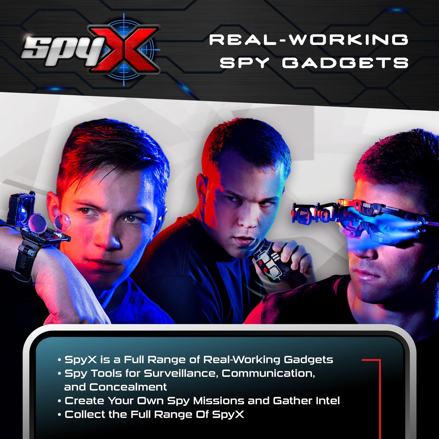 Spyx / Secret Voice Changer. Voice Synthesizer Spy Toy To Disguise Your Voice In Real-Time! Junior Secret Agent / Ninja Toy Gadget. Multi-Voice Amplifier Megaphone For Boys & Girls