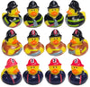 Cool Firefighter Rubber Ducks (2') Standard Size. (12 Pack) Cute Duck Bath Tub Pool Toys. (Firefighter Rubber Ducks)