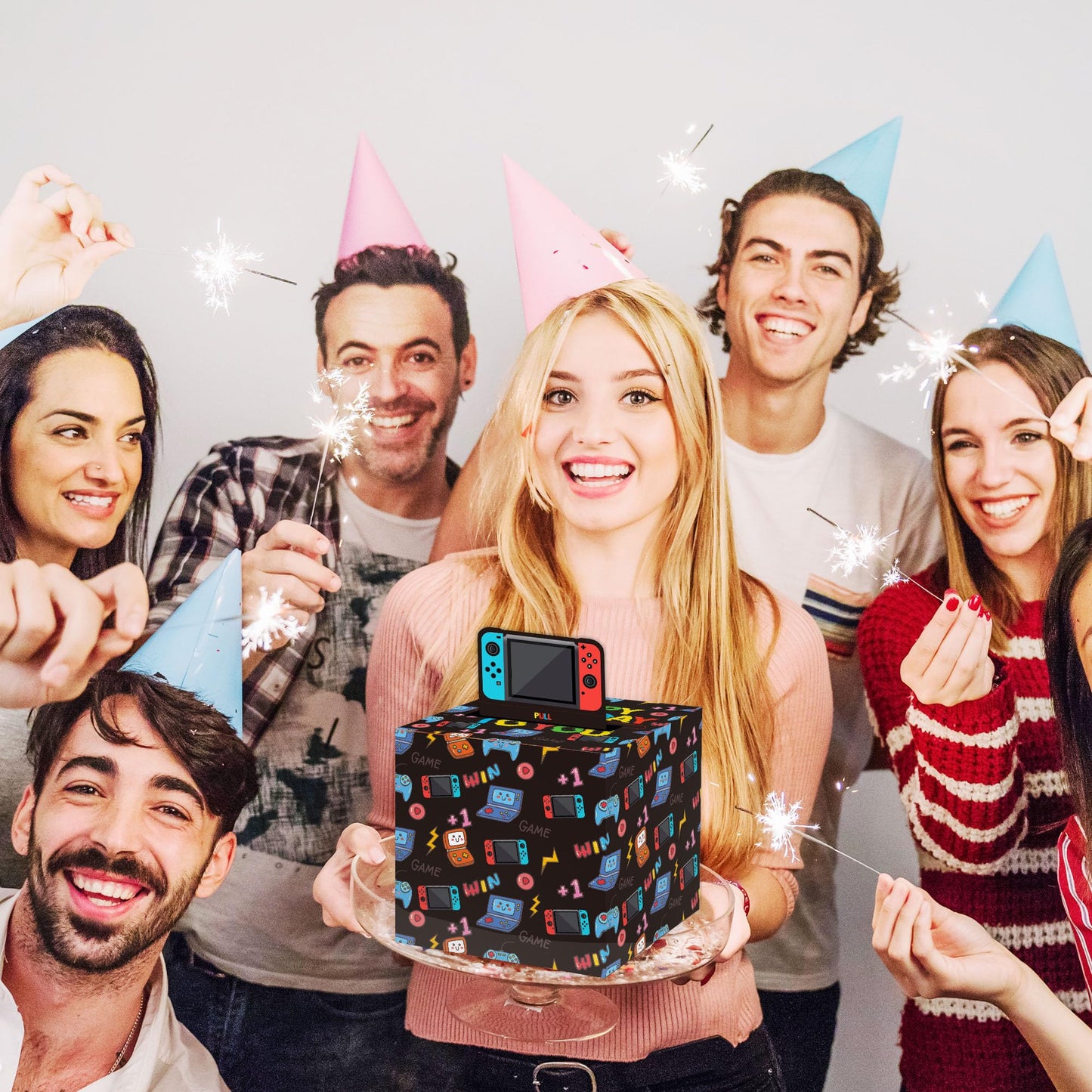 Azbuk Birthday Money Box For Cash Gift Pull Money Box For Cash Gift Money Pull Box For Cash Gift Happy Birthday Card And 35Pcs Transparent Bags Birthday Gifts For Boys Girls Best Friend Child Kids