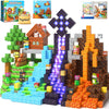200PCS Magnetic Blocks Toys for Kids Ages 3-5 6-8 8-12 with Magnetic Board Sensory Kids Toys Stacking Blocks Build Mine Magnet World-3 4 5 6 7 8 9 10 Year Old Boy Girls Birthday Gifts