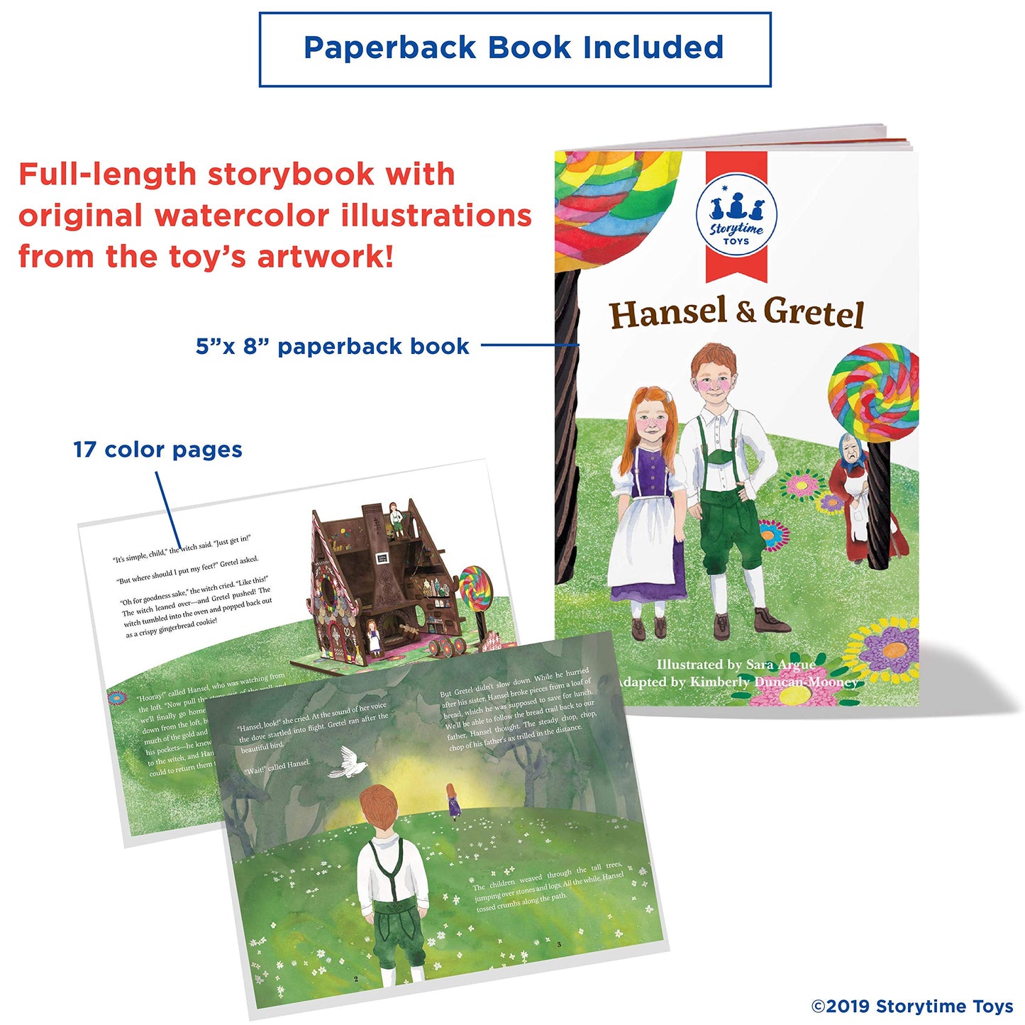 Hansel And Gretel Storybook Playset | 3 In 1 - Book, Build And Play