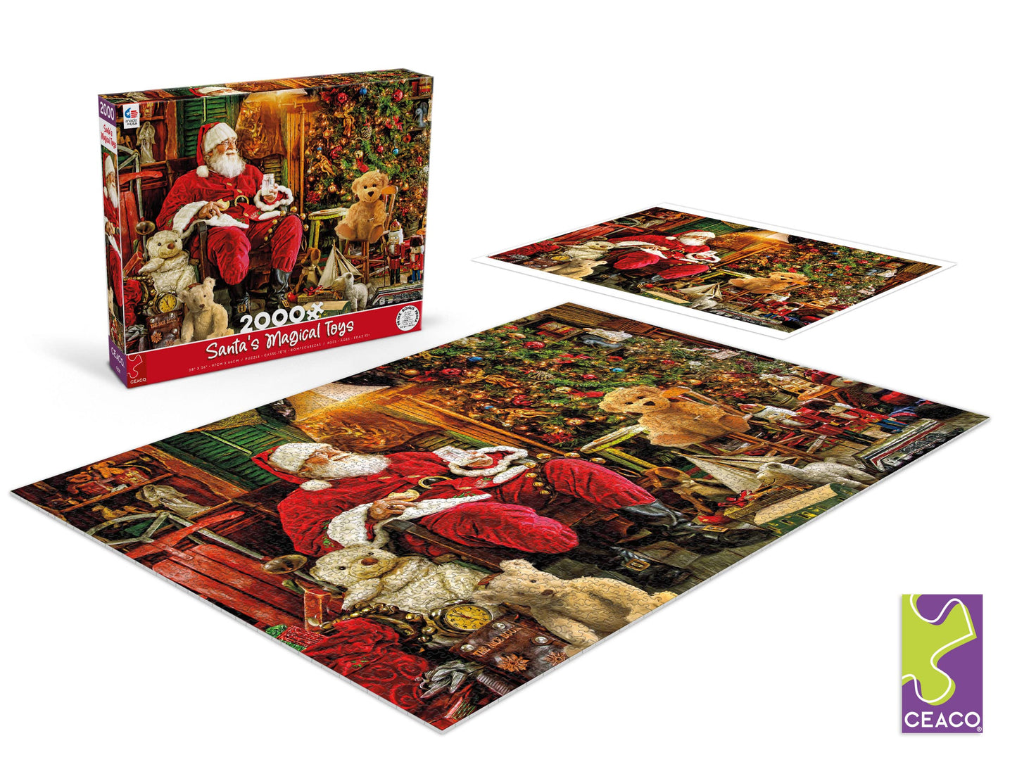 Ceaco - Holiday - Santa'S Magical Toys - 2000 Piece Jigsaw Puzzle