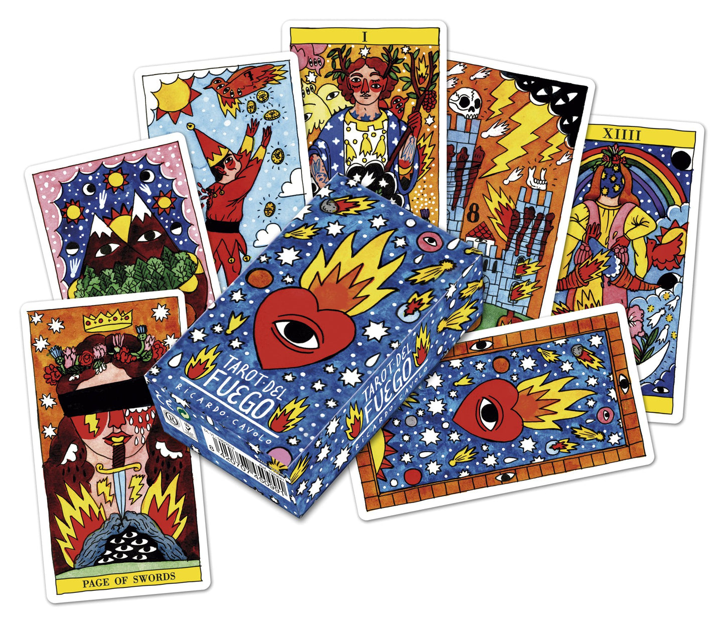 Heraclio Fournier Tarot Del Fuego , Blue