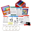 THINK2MASTER Multiplication Flash Cards - 215 Laminated Cards, Bonus Dry Erase Markers & Rings, Designed for Improved Test Scores