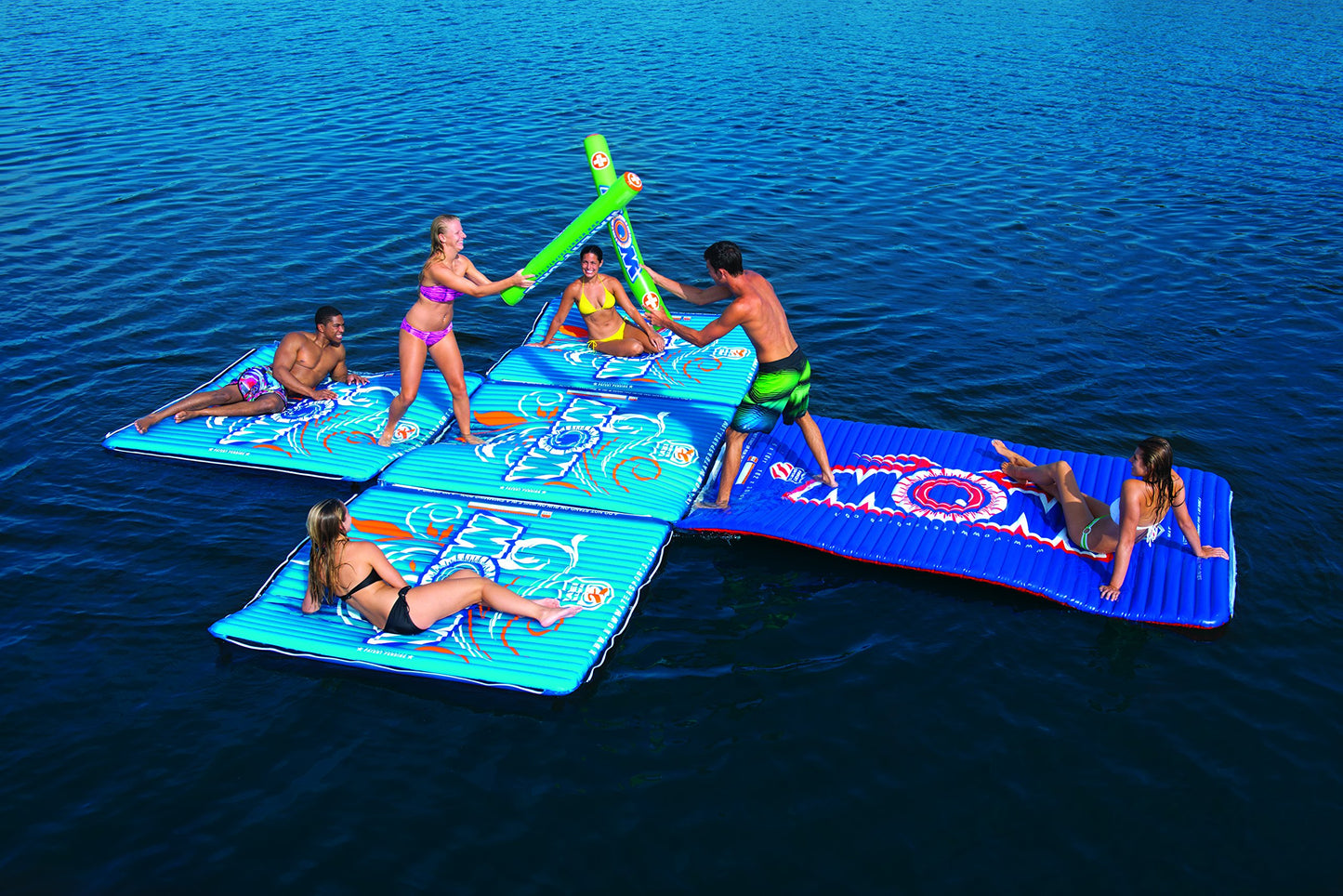 Wow Sports World Of Watersports Water Walkway 6 X 6 Feet Blue Inflatable Walkway, 14-2080