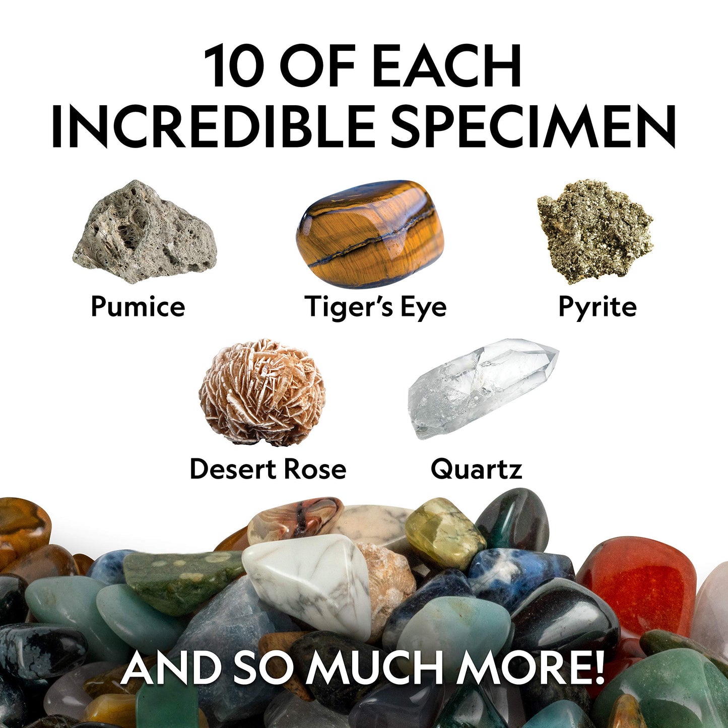National Geographic Kids Rock Collection – 1.25 Lb Assorted Rocks, Minerals & Gemstones Plus 50 Cool Rocks And Minerals To Share, A Great Stocking Stuffer Stem Earth Science Kit For The Classroom