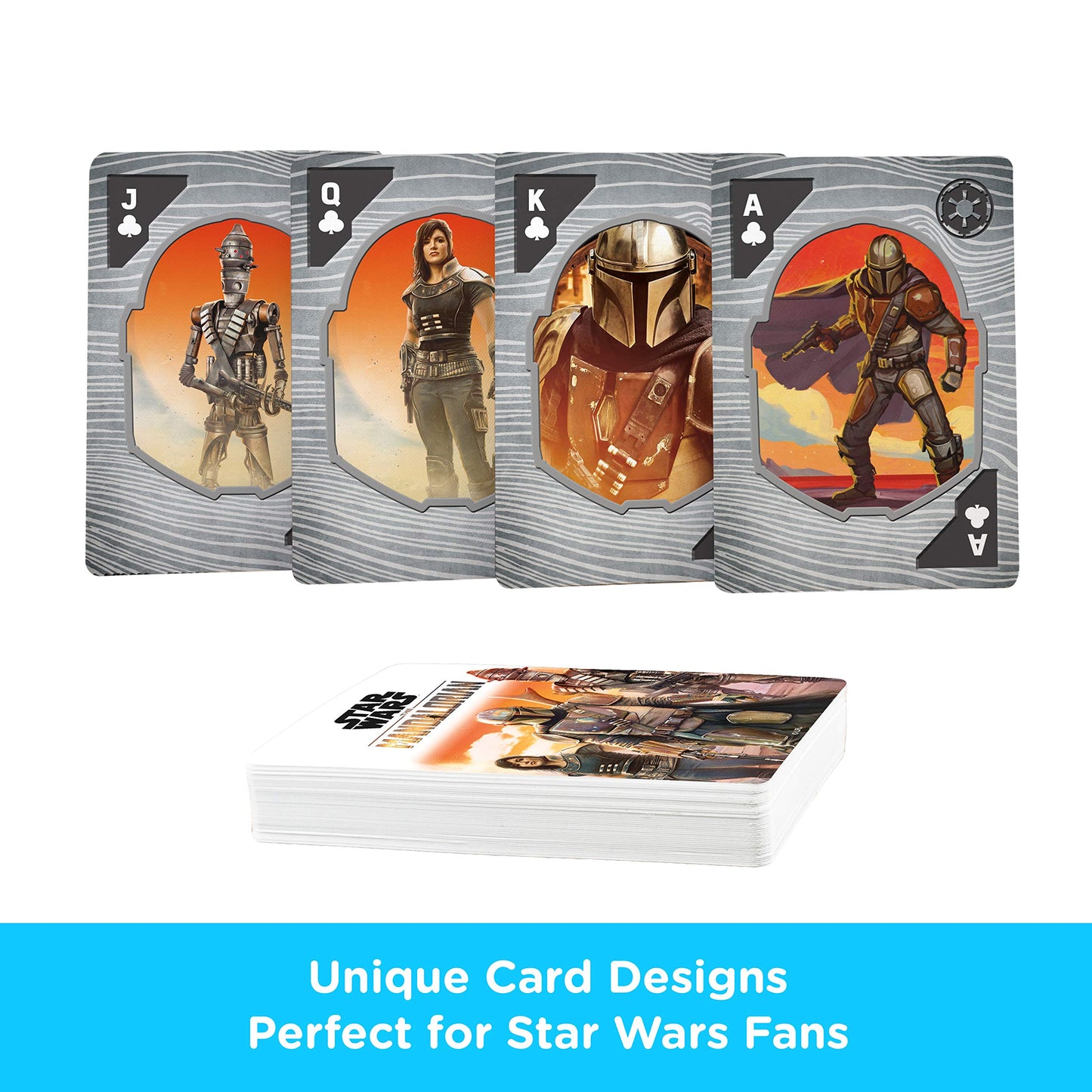 Aquarius Star Wars Playing Cards - The Mandalorian Themed Deck Of Cards For Your Favorite Card Games - Officially Licensed Star