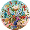 eeBoo 500 Piece Round Jigsaw Puzzle - Piece and Love Crazy Bug Bouquet, Multi-Color Cardboard for Adults and Families, Model EB-PZFCZB