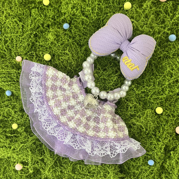 17cm Doll Clothes Set & Outfit Set for 17cm Dolls - enhanced Fashion Dresses with Accessories elegant Chic Doll Clothing & Style Bundle Woven Purple