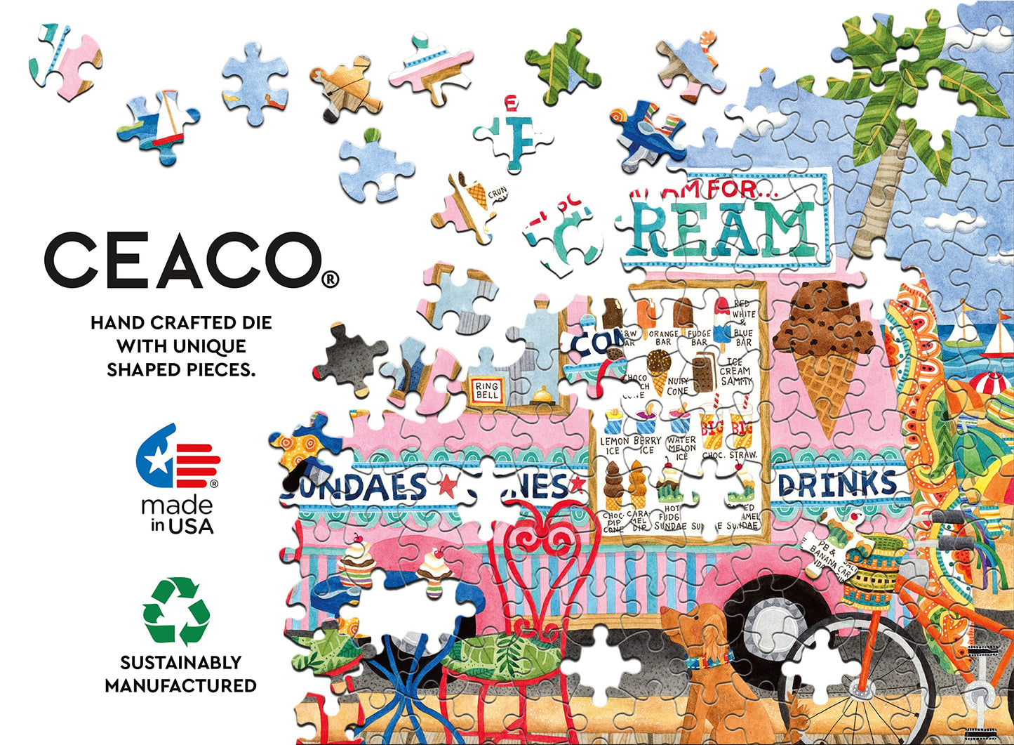 Ceaco - Food Trucks - Ice Cream Truck Ii - 500 Piece Jigsaw Puzzle