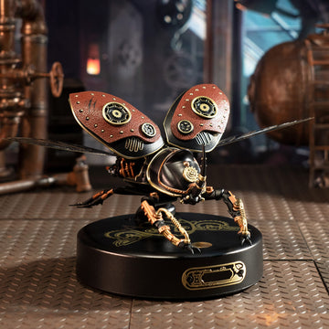 Gift For Teen Boys/Men/Hobbyist, Birthday Gift Idea, Robotime Mi01 Plastic Model Kit, 156 Pieces Mechanical 3D Puzzles, Rhinoceros Beetle Model Building Kits