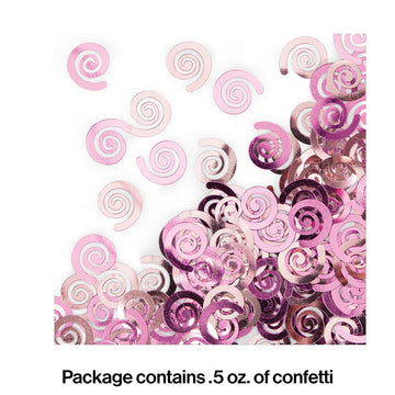 Creative Converting Classic Pink Swirl Confetti