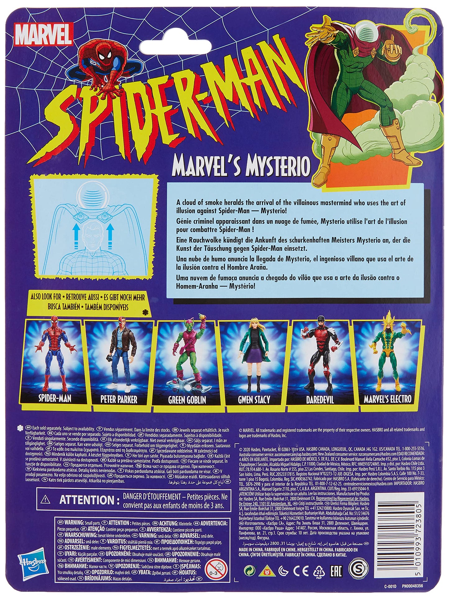 Spider-Man Marvel'S Mysterio Retro Collection Action Figure For Ages 4 And Up