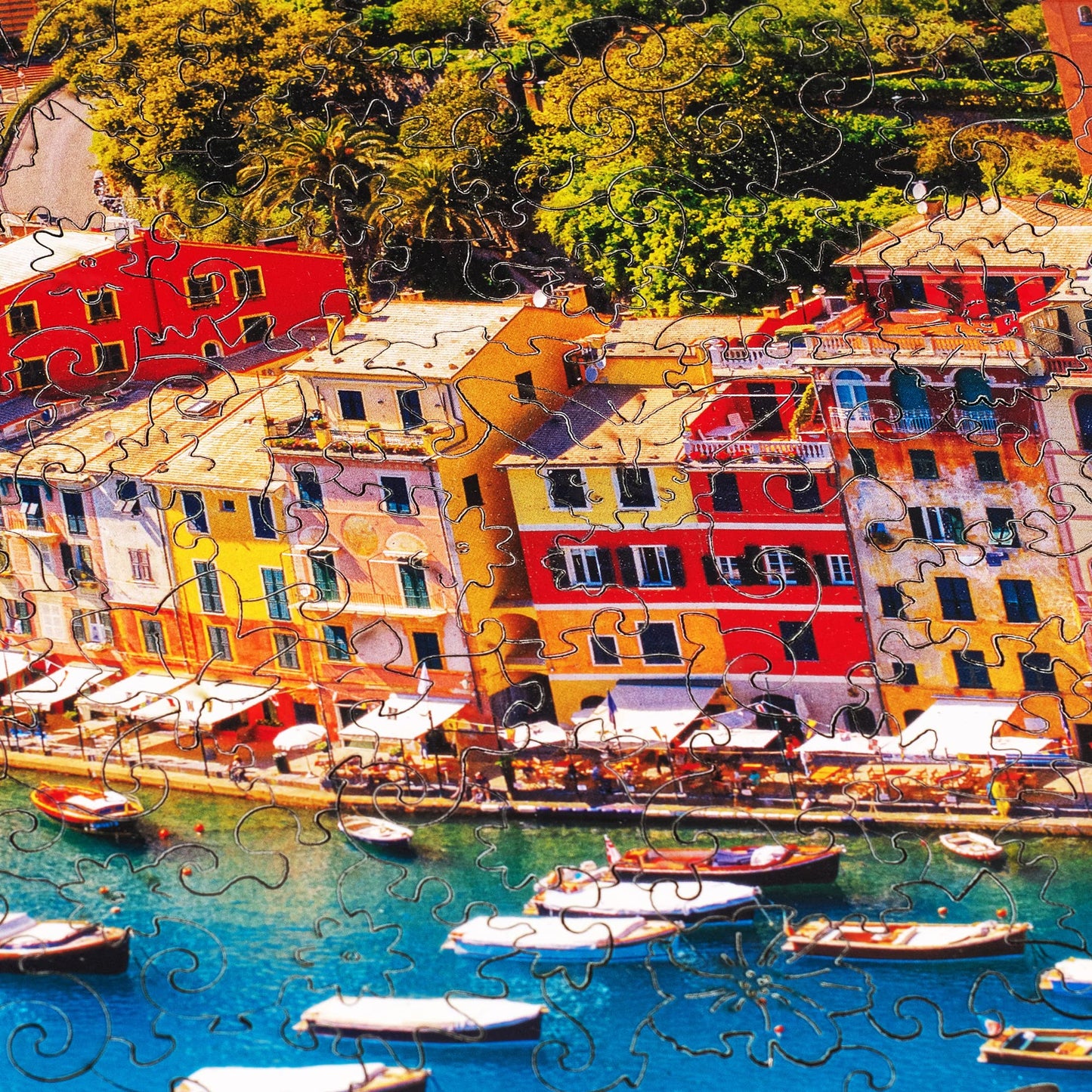 Unidragon Wooden Jigsaw Puzzles - Nature Italian Riviera, 500 Pcs, King Size 16.9'X11.8', Beautiful Gift Package, Unique Shape Best Gift For Adults And Kids