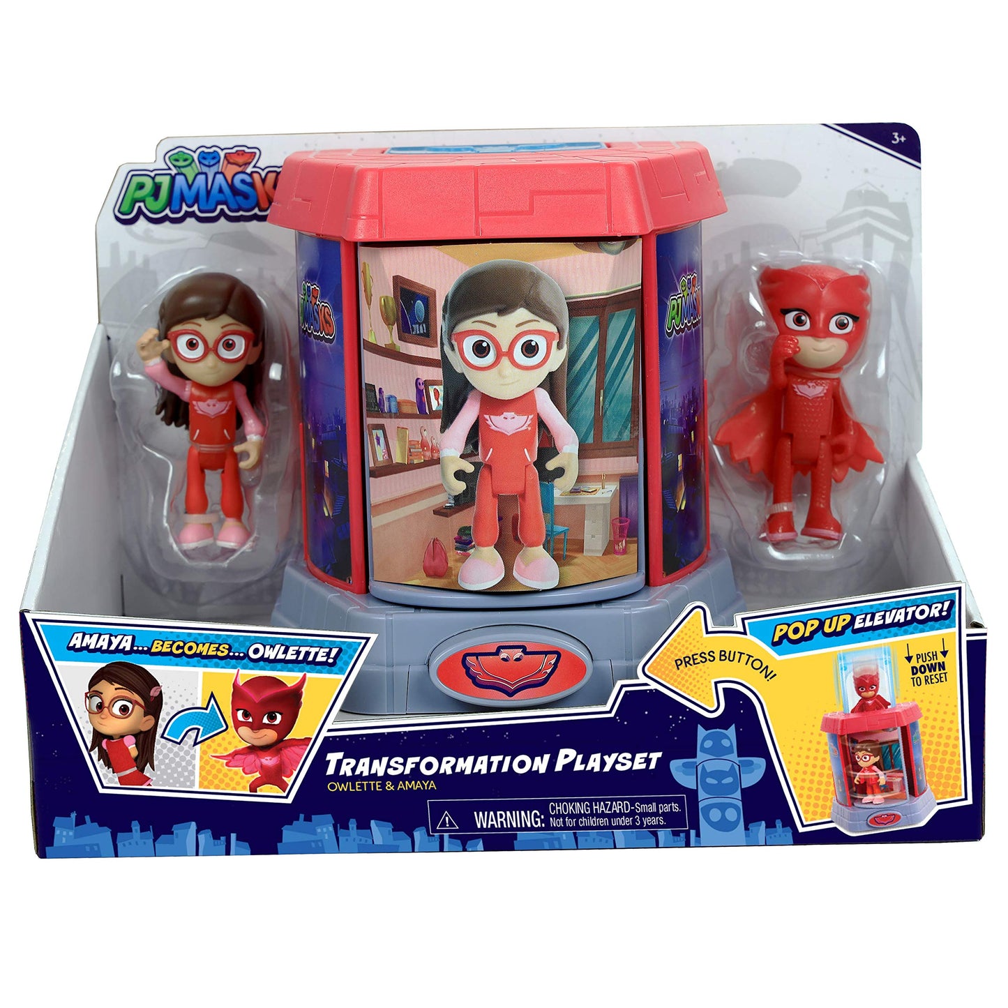 Pj Masks Transforming Figures, Owlette, Kids Toys For Ages 3 Up By Just Play