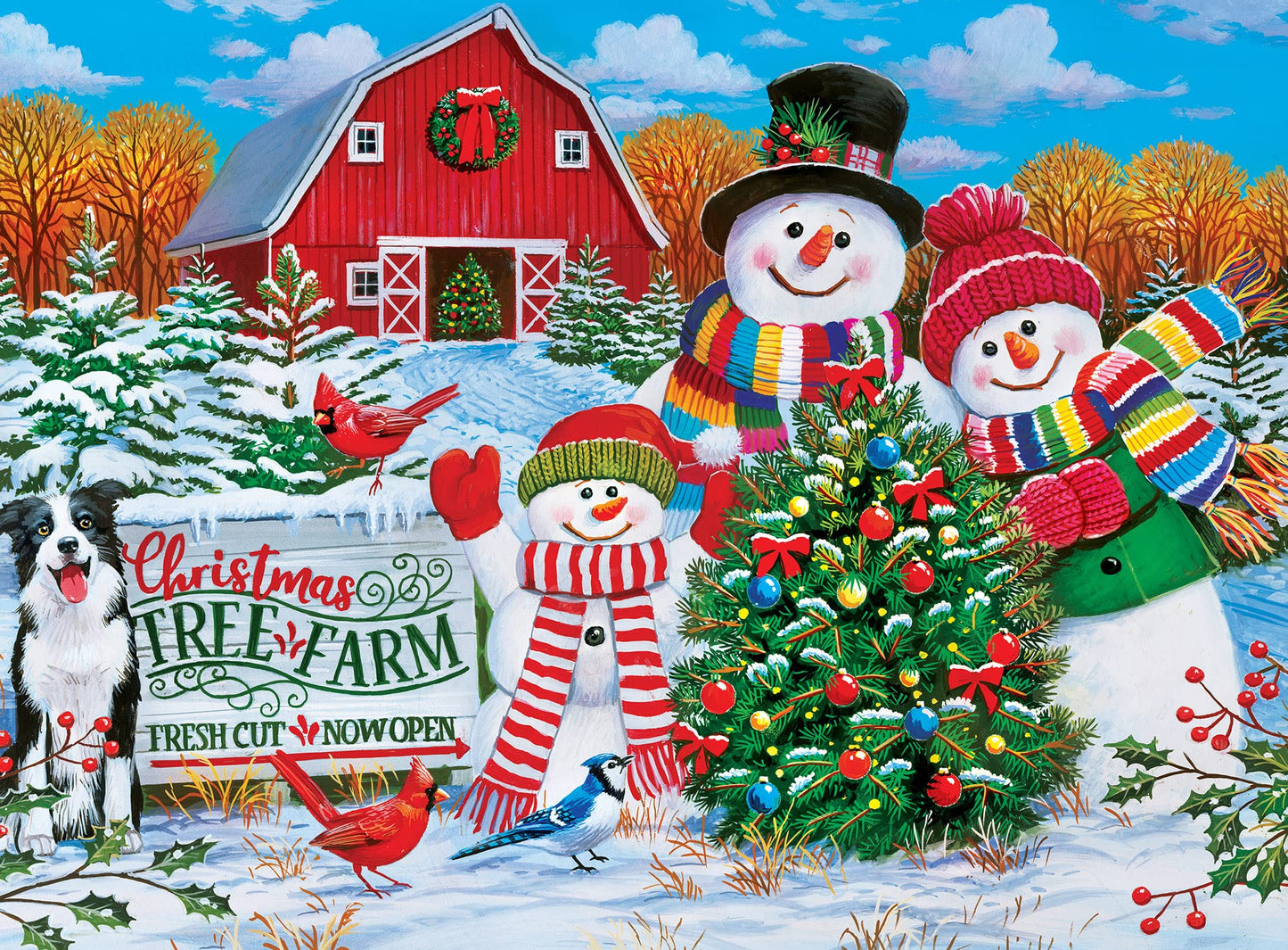 On The Tree Farm Glitter 100 Pc