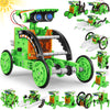 Bottleboom STEM 13-in-1 Solar Power Robot Toys, Educational Science Kits for Ages 8-12, Small, Green, Plastic