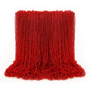 EOBOH 100PCS Mardi Gras Beads, Red Beads Party Favors, 33'' Toy Necklaces Festival Costumes, Festival Parade Throw Accessories f