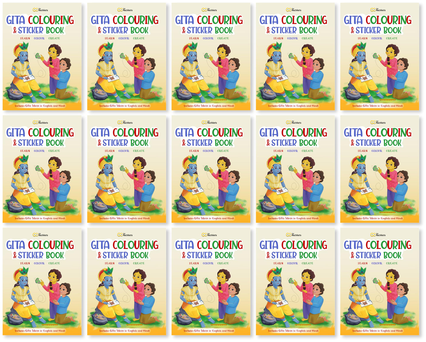 Gita Colouring & Sticker Books For Kids (Pack Of 15 Books ) Gift To Children For Painting, Drawing And Colouring | Ideal Return