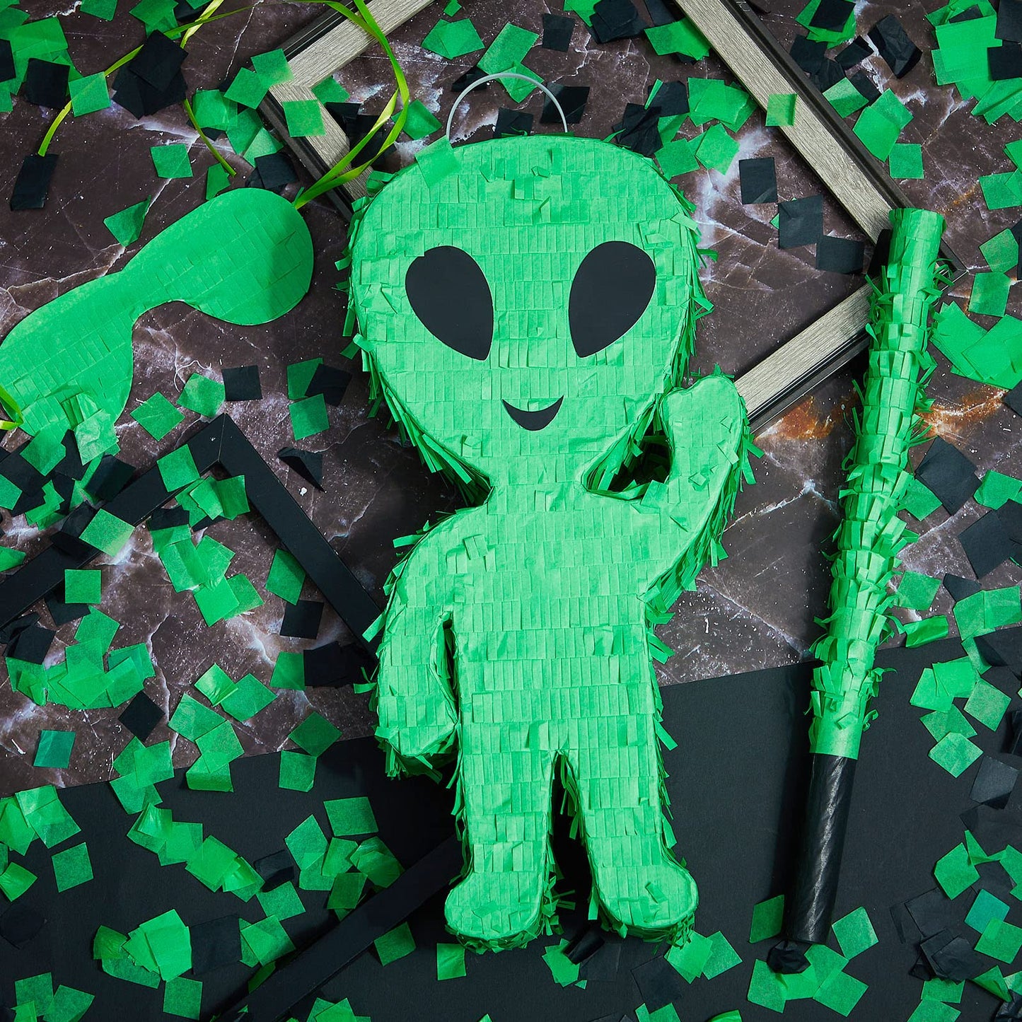 Lewtemi Piata Party Decorations with Stick Blindfold and Confetti for Party Decorations Centerpiece, Photo Prop, Birthday, Funny