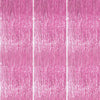 PartyWoo Pink Streamers Tinsel Backdrop Curtain 3pcs 8.2ft Foil Fringe Curtain for Baby Shower Bridal Shower Wedding Pink Cheeta