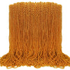 Eoboh 100Pcs Mardi Gras Beads, Orange Bead Toy Necklaces Party Favors, 33'' Necklaces Costume Accessories, Festival Parade Throw