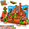 Magnetic Blocks, Build 3D Magnet Building Toys World With Magnetic Tiles, Foldable Magnet Board, Stem Sensory Toy For Kids, Toy