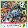 Masterpieces 48 Piece Fun Facts Jigsaw Puzzle For Kids - Safari Friends Wood Puzzle - 12''X12''