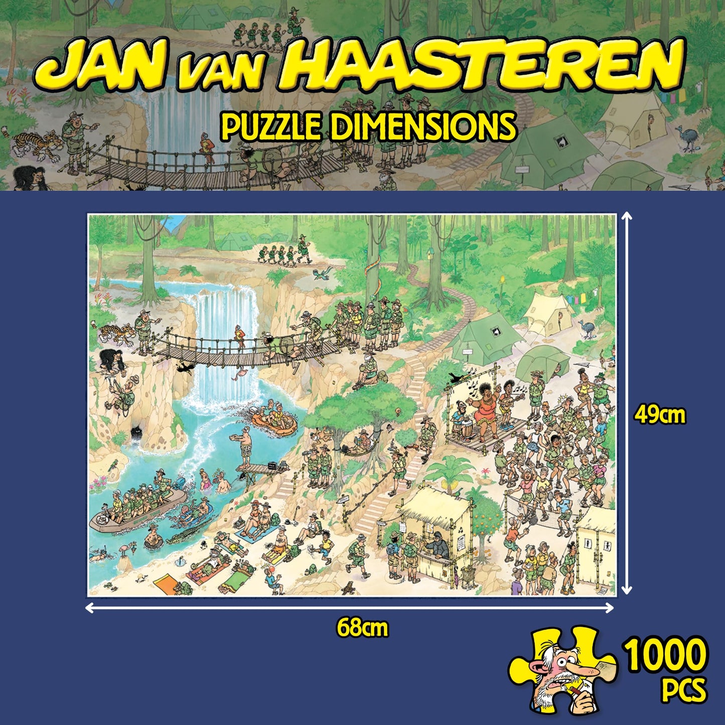 Jumbo Jan Van Haasteren - Nk Championship Tbd - 1000 Teile: Dschungeltour, 1110100316
