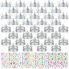 Yaomiao 66 Pieces Foam Princess Tiaras DIY Crowns Kids Party Favors Craft Crystal Diamond Sticker Making Your Own Tiara Girls(Si