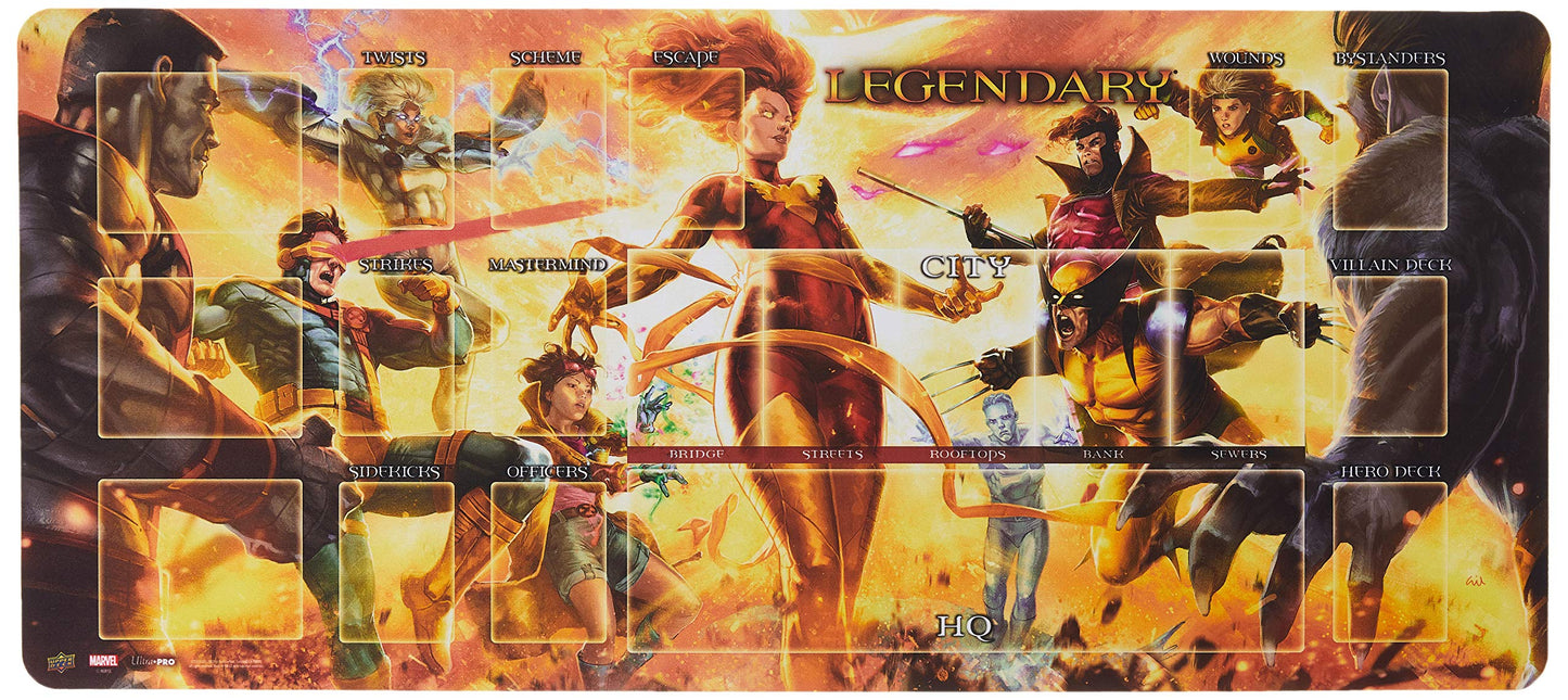 Upper Deck Legendary Playmat: Dark Phoenix Vs The X-Men, Multi