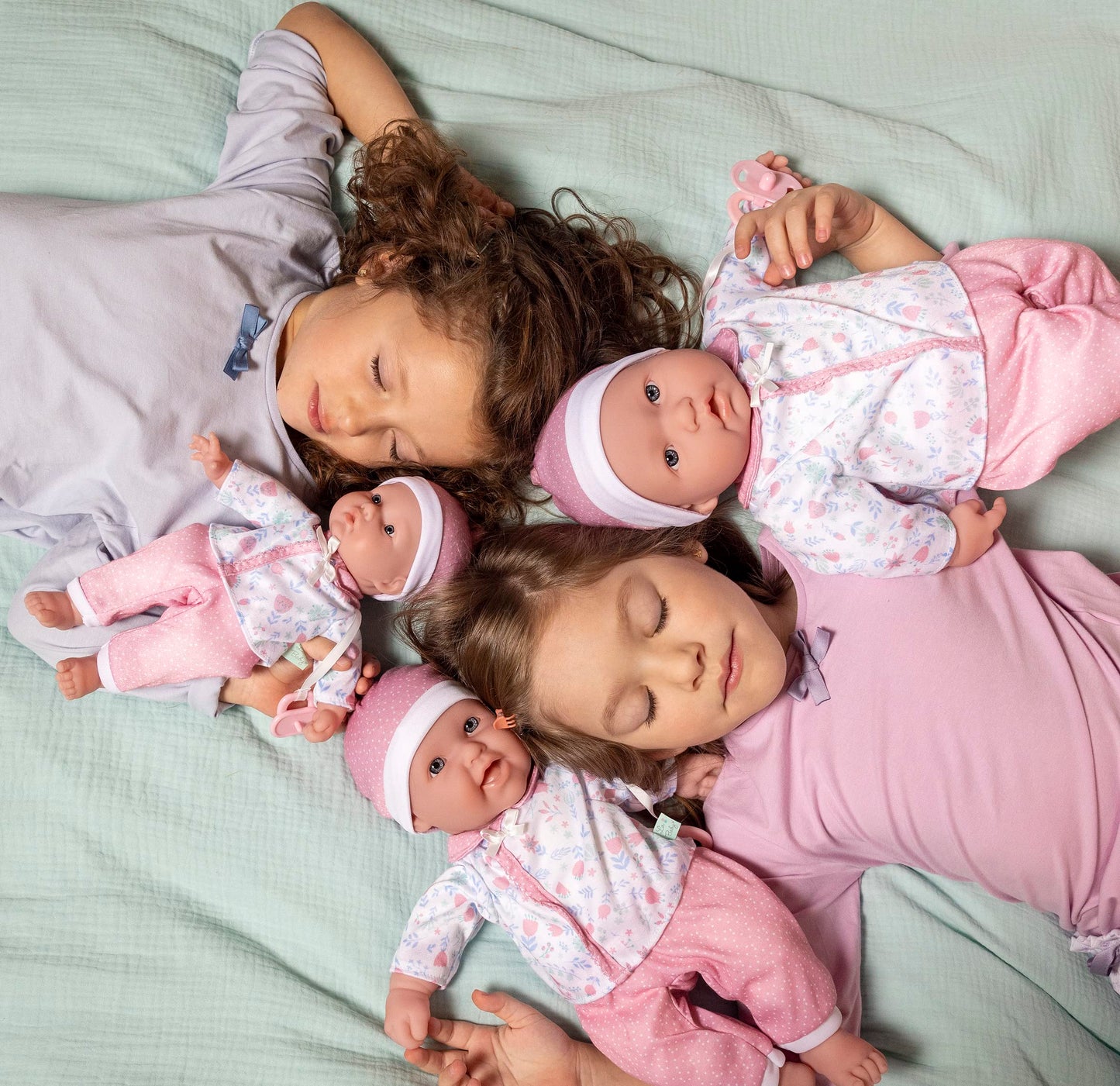 Jc Toys | Berenguer Boutique | La Baby Doll Outfit | 3 Piece Pink And White Onesie|Washable| Ages 2+ | Fits Dolls 14'- 18'