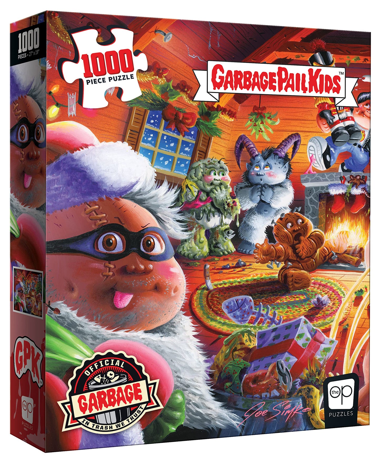 Garbage Pail Kids “Wreck The Halls” 1000 Piece Jigsaw Puzzle | Collectible Puzzle Artwork Featuring Original Gpk - Chris Mess, Drippy Dan, And More | Officially-Licensed Gpk Puzzle & Merchandise