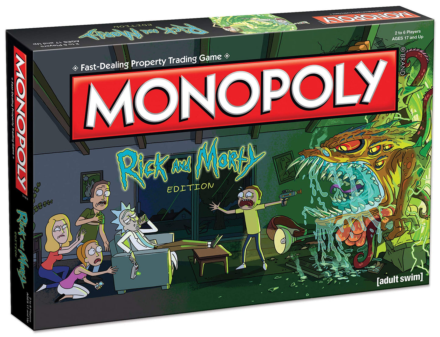 Monopoly Rick And Morty Board Game | Based On The Hit Adult Swim Series Rick & Morty | Offically Licensed Rick Morty Merchandise