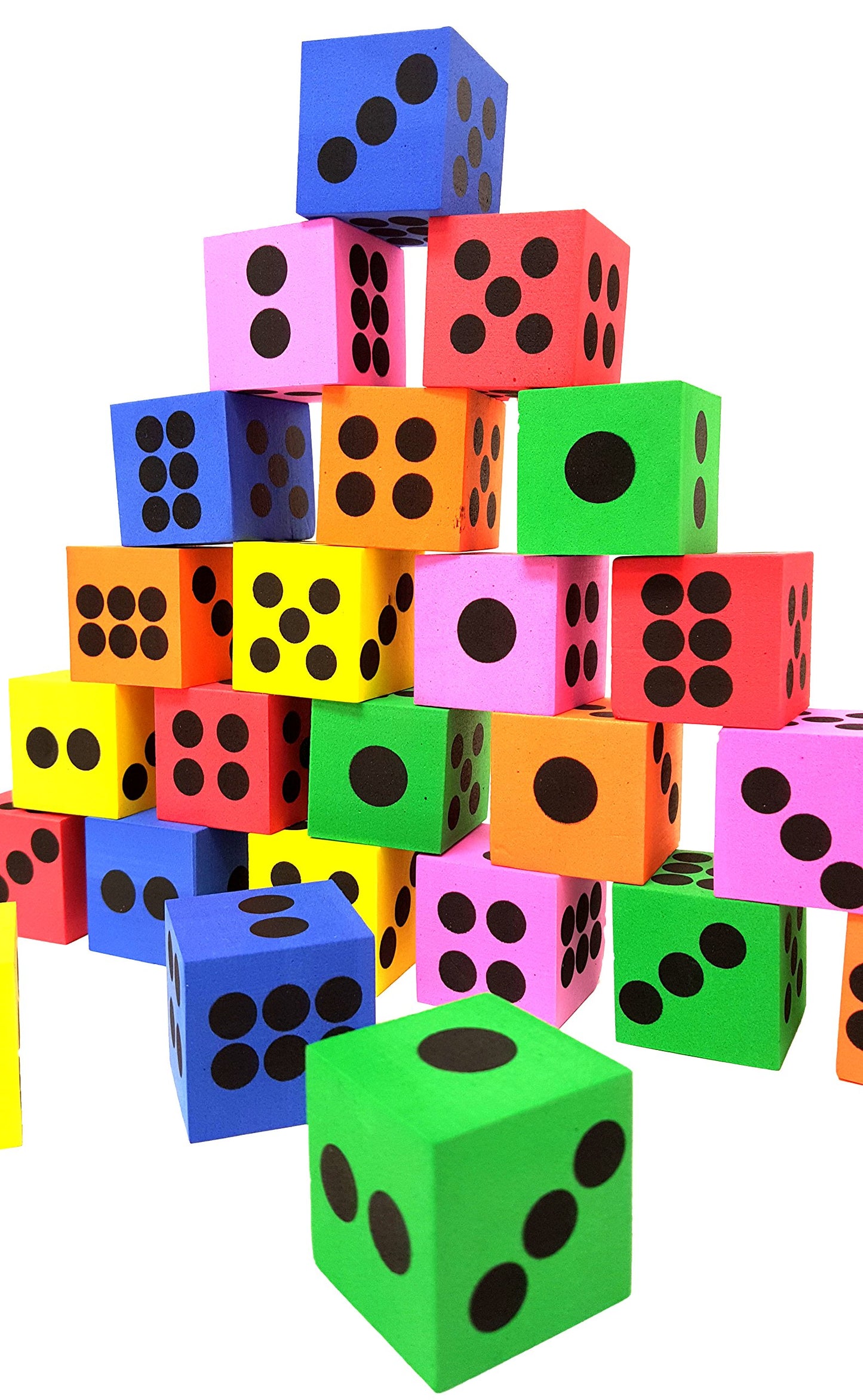 'Playscene' Big Foam Playing Dice (Party Packs!) (1 Dozen)
