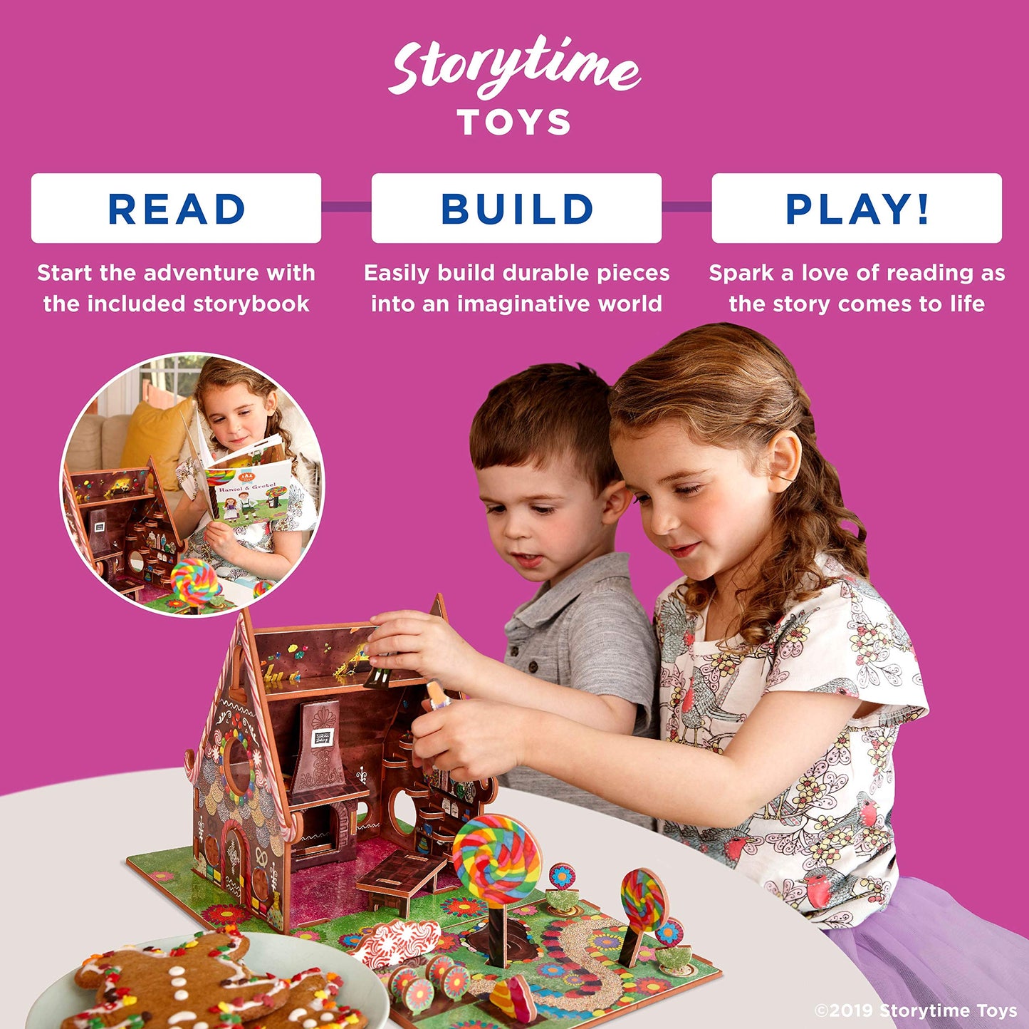 Hansel And Gretel Storybook Playset | 3 In 1 - Book, Build And Play