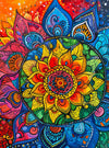 Cross & Glory 1000 Piece Jigsaw Puzzle - Rainbow Mandala Mirage, Large Size, Premium Quality, 20x27 Inches, 1.8mm Thick Cardboard