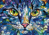 Buhah Cat Stained Glass Puzzles For Adults 1000 Pieces Pretty Kitten Art Jigsaw Puzzles Impossible Challenging Animal Aesthetic