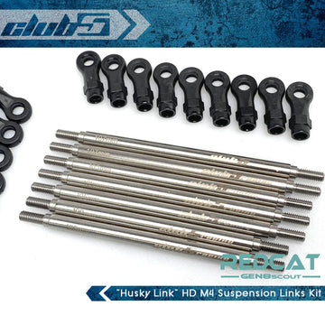 Club 5 ''Husky Link HD M4 Suspension Links Kit for Redcat GEN8 (6mm Stainless Steel)