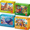 Quokka 60 Piece Kids Puzzles Ages 5-8 - Set Of 4 Bible Jigsaw Puzzles For Kids 4-6-10 Year Old - Tower Of Babel - Noah`S Ark - Eden Toys For Children 5-7 Yo - Christian Gifts For Boys & Girls