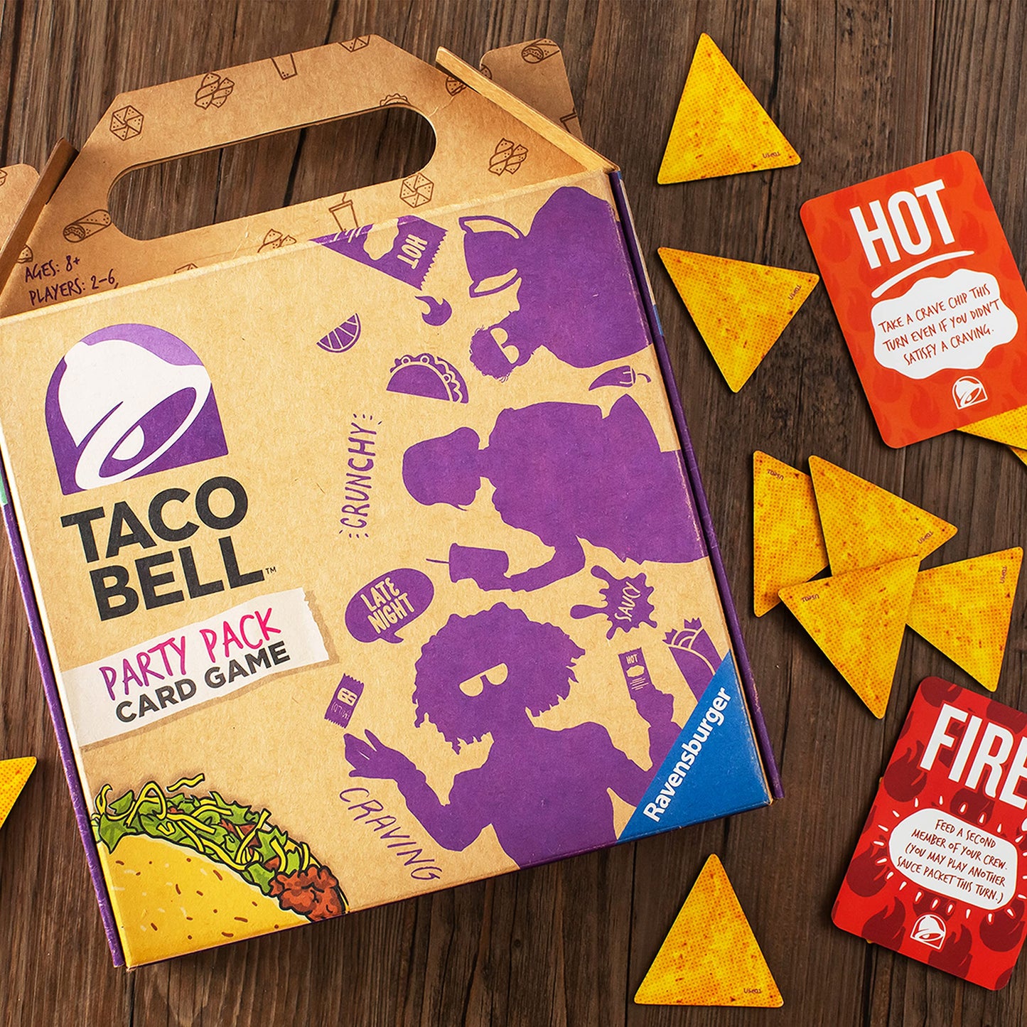 Ravensburger Taco Bell Party Pack Card Game For Ages 8 & Up - A Fun And Fast Party Card Game