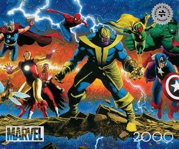 Buffalo Games Marvel Thanos Legacy 2000 Piece Jigsaw Puzzle - Challenging Adult Puzzle, Perfect for Game Nights, 38.5 x 26.5 inches