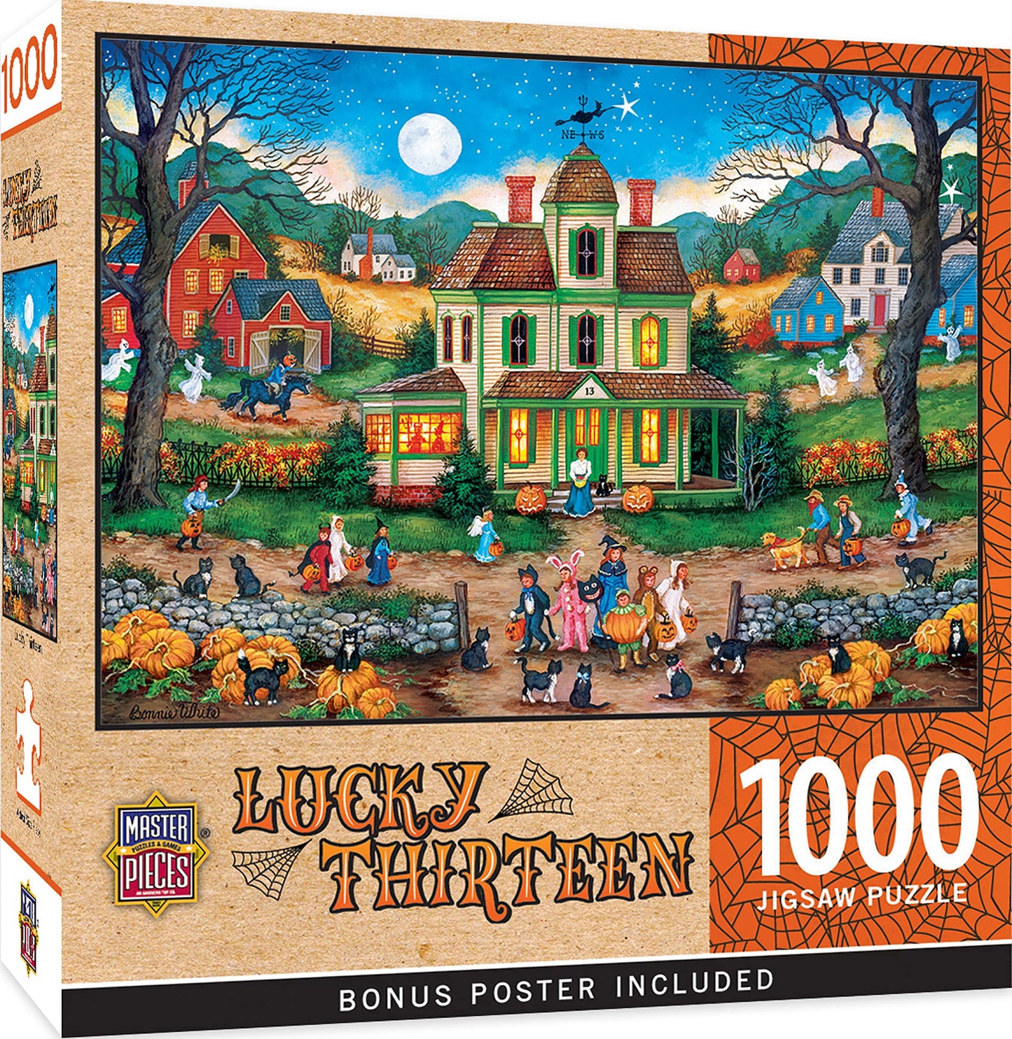 Masterpieces 1000 Piece Halloween Jigsaw Puzzle - Lucky Thirteen - 19.25'X26.75'