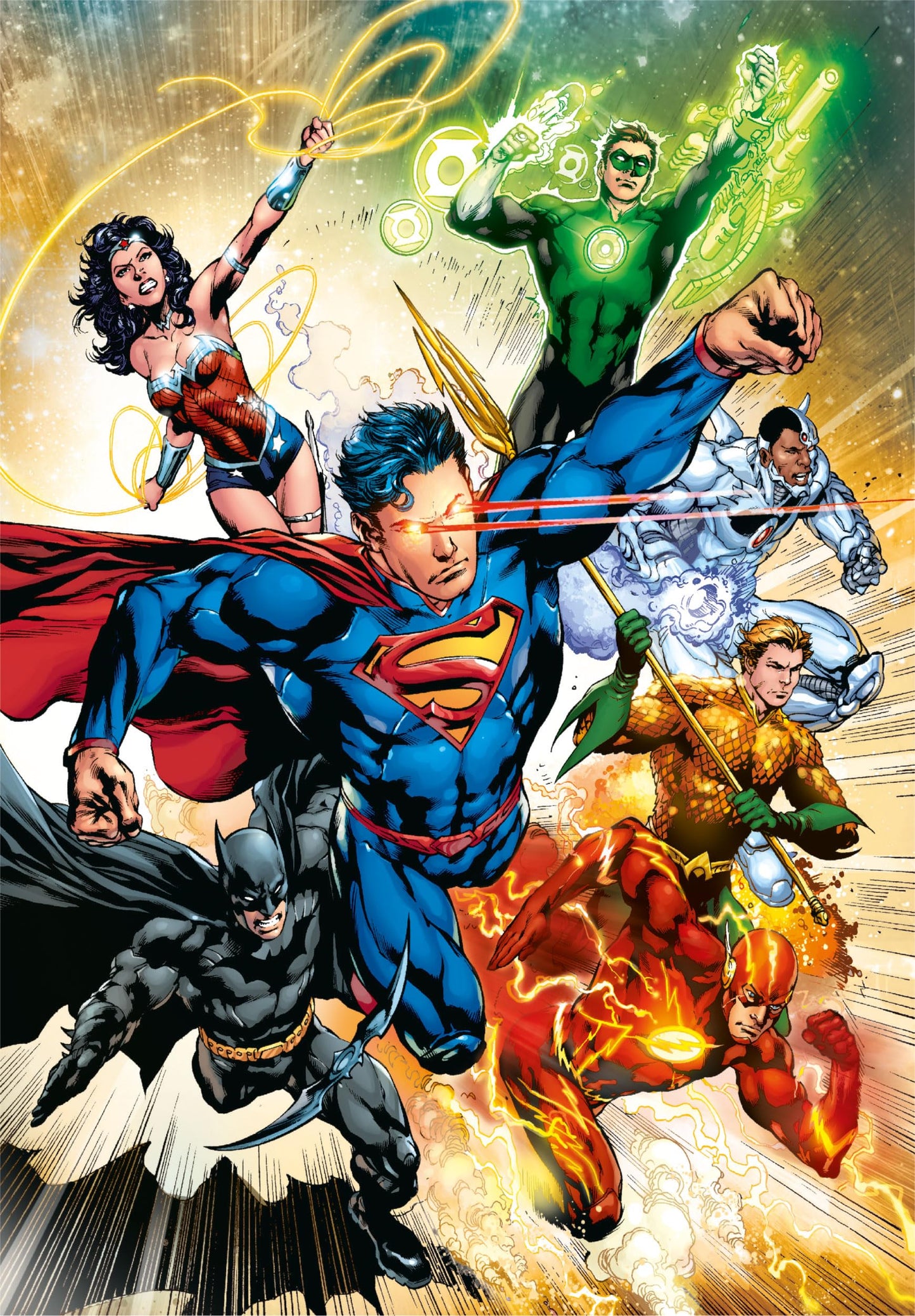 Clementoni Jigsaw Puzzle Dc Comics, Justice League 500 Pieces - Poster Included, Puzzle For Adults 14-99 Years, Gift For Men/Wom