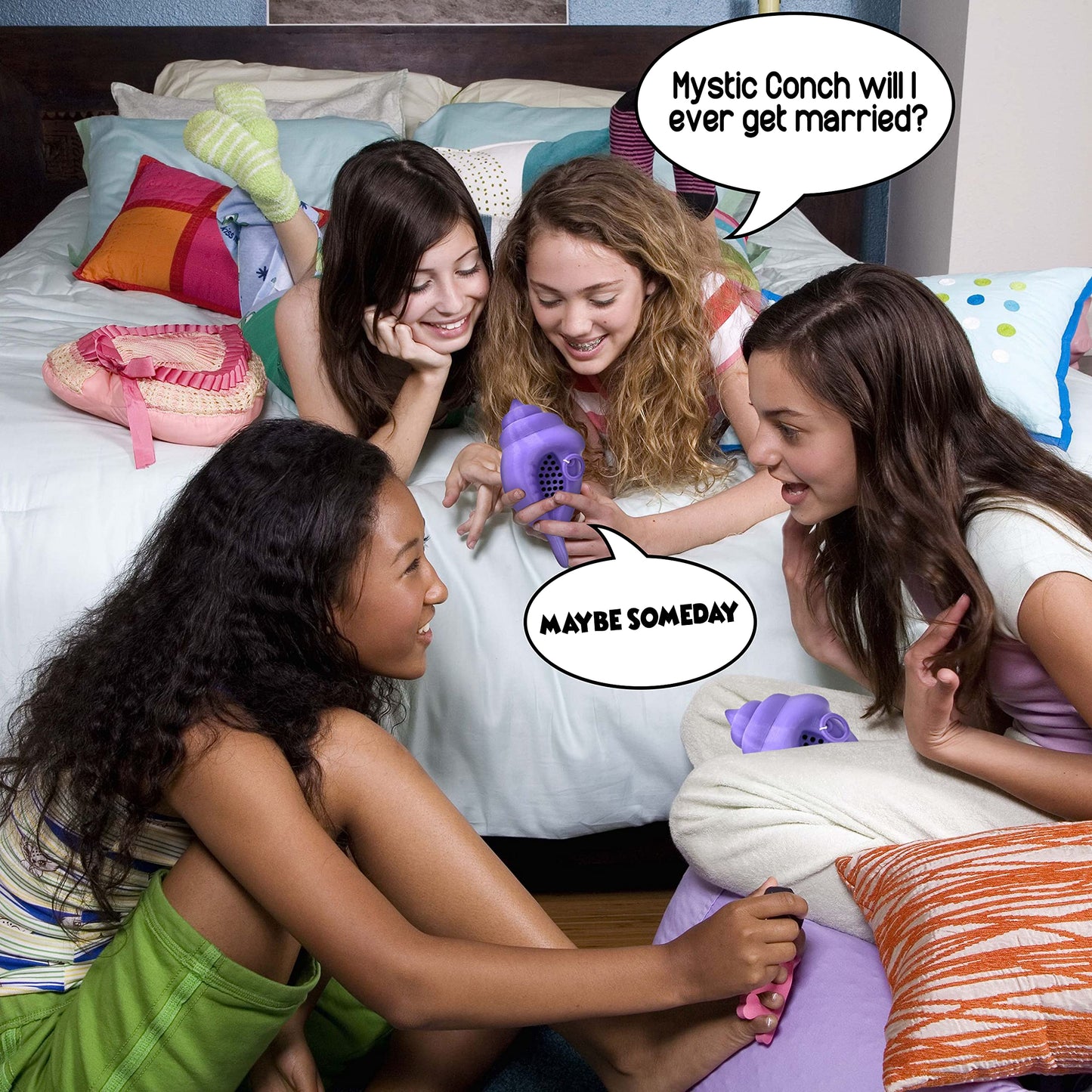 Munnygrubbers - Mystic Conch Shell - Non-Canon Parody Of Magic Conch Shell - Ask A Yes Or No Question And Pull String - Fortune Telling - Decision Making - (V4+ Lavender)