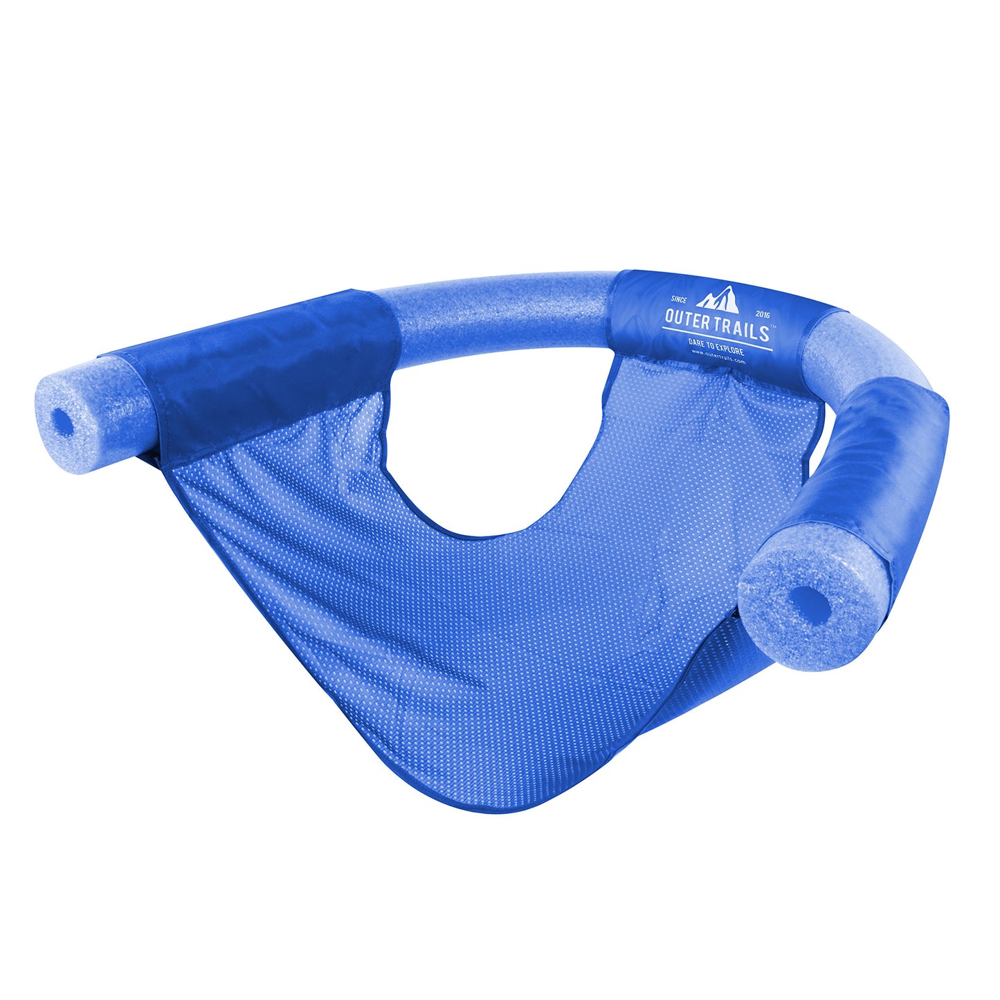 Outer Trails Sling Mesh Chair For Swimming Pool Noodles- 2 Pack- Dark Blue