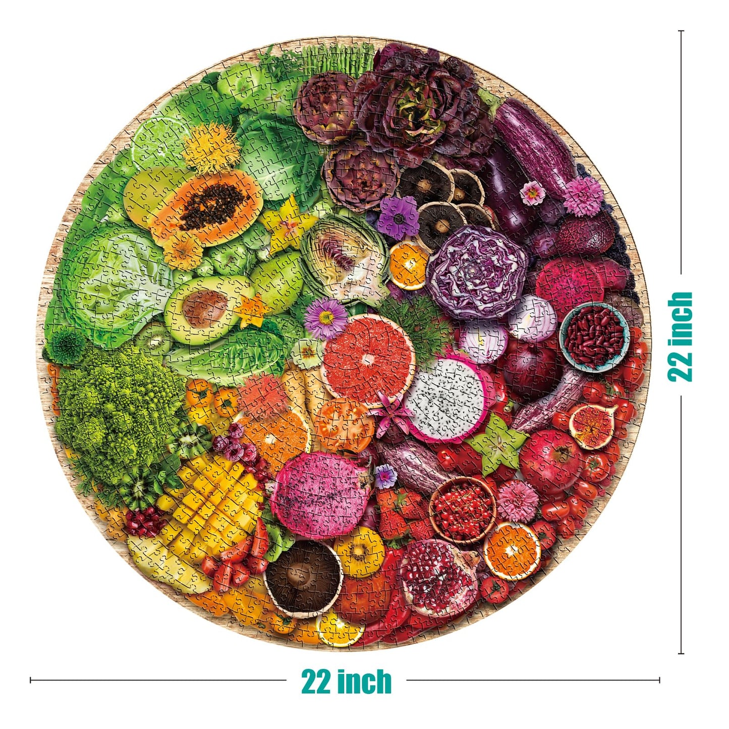 Antelope - 1000 Piece Puzzle for Adults, Harvest Platter - Jigsaw Puzzles 1000 Pieces, High Resolution, Matte Finish, No Dust