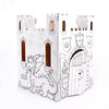 Easy Playhouse Fairy Tale Castle - Kids Art And Craft For Indoor And Outdoor Fun, Color, Draw, Doodle – Decorate And Personalize A Cardboard Fort, 32' X 32' X 43. 5' - Made In Usa, Age 3+, White