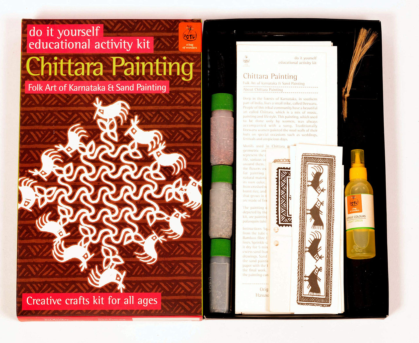 POTLI a bag of wonders DIY Educational Art Kit for Children I Chittara Painting of Karnataka| Art and Craft for Girls and Boys I