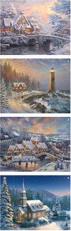 Ceaco - 4 In 1 Multipack - Thomas Kinkade - Holiday - (4) 500 Piece Jigsaw Puzzles